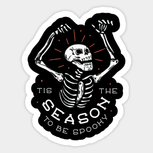 Spooky Season Skeleton Sticker